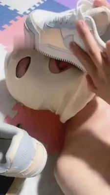 【雪儿】高跟/AJ-裸足棉袜踩踏-深喉-喝刷鞋水 G-210713-15