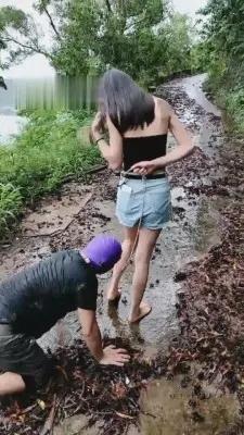 【暴力美学】精彩-雨天户外羞辱前男友 G-210720-17