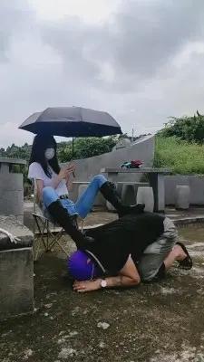 【暴力美学】户外长靴骑马/暴力踢裆/踩踏 G-210730-30