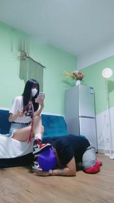 【暴力美学】AJ1棉袜虐废狗畜生专场 G-210803-24