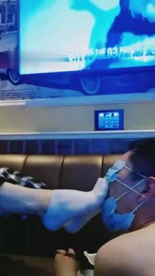 【沈阳予】运动鞋原味船袜KTV狠虐小贱畜 G-210804-5