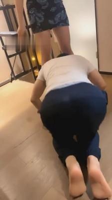 【三三】推荐-踩踏/咀嚼喂食/间接圣水/灰丝高跟 G-210810-16