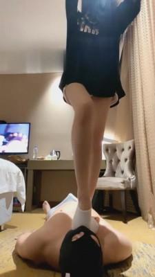 【弯弯小阿姨】强迫吞咽圣水原味棉袜 G-210816-12