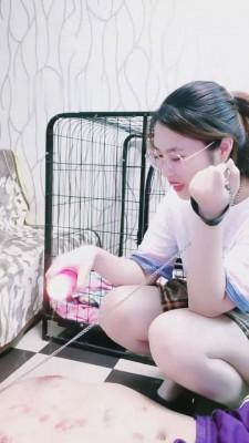 【lisa宝宝】拽出狗笼窒息玩弄 bf696