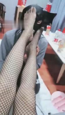 【心竹小殿下】网袜耳光调教下贱奴才 bf447