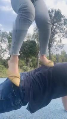 【思诺】户外遛狗公开处刑 bf451