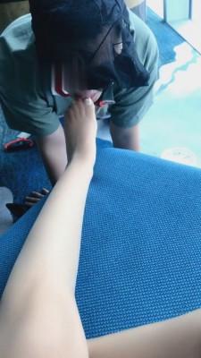 【江门大佬】圈养人形犬海景酒店伺候早餐 bf661