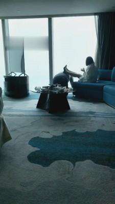 【江门大佬】圈养人形犬海景酒店伺候早餐 bf661