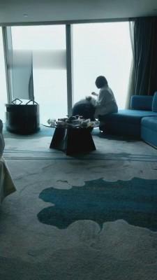 【江门大佬】圈养人形犬海景酒店伺候早餐 bf661