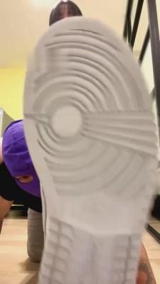 【暴力美学】健身后原味棉袜脚脏鞋羞辱 G-210830-18