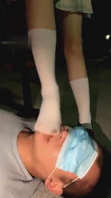 【绘子sama】JK小姐姐皮鞋白丝户外调狗 bf650