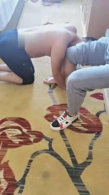 【杳杳殿下】情侣主原味鞋袜羞辱绿帽狗 G-210827-14