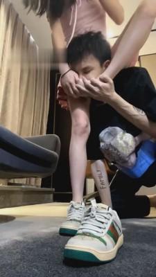 【阿月】原味船袜成功开发人形犬 G-210827-18