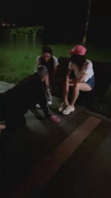 【诺曦】推荐!夜跑完直接和素人闺蜜原味调狗 G-210822-7