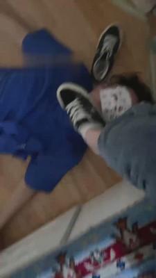 【高颜情侣s】白棉袜踩踏脚奴 bf15745