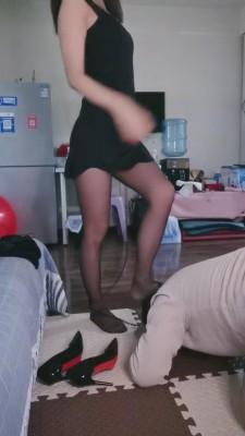 【心竹】原味黑丝调恋足狗 bf15905