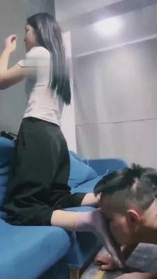 【微微S】双狗超喜欢素人的原味棉袜 bf17119