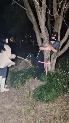 【万灵】长靴S户外捆绑狗鞭打 bf20369
