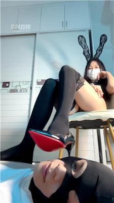 【甜恬】兔女郎-黑丝高跟诱惑虐 JS251127-26