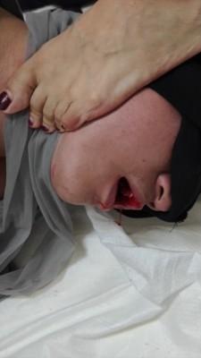 美女特工灰色丝袜绞死神秘人，断气吐血身亡。挖眼残虐， ACYC-4618