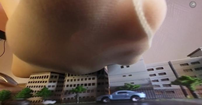 【GTS VR】莫瑶女神白丝华伦天奴踩踏微缩城市 巨大女神莫瑶微缩城市接管 JS250603~3