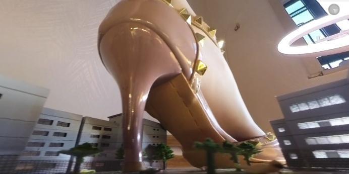 【GTS VR】莫瑶女神白丝华伦天奴踩踏微缩城市 巨大女神莫瑶微缩城市接管 JS250603~3