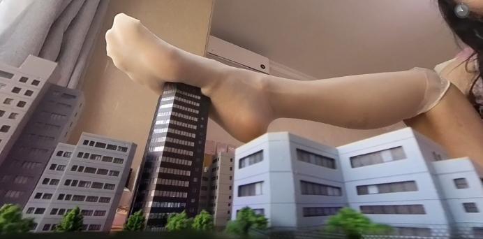 【GTS VR】莫瑶女神白丝华伦天奴踩踏微缩城市 巨大女神莫瑶微缩城市接管 JS250603~3