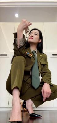 军统制服高跟鞋裸足审问 YC-250520-4