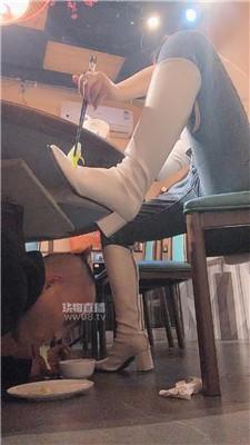 【花爷】餐厅包厢-长靴碾压踩喂食 JS251128-17
